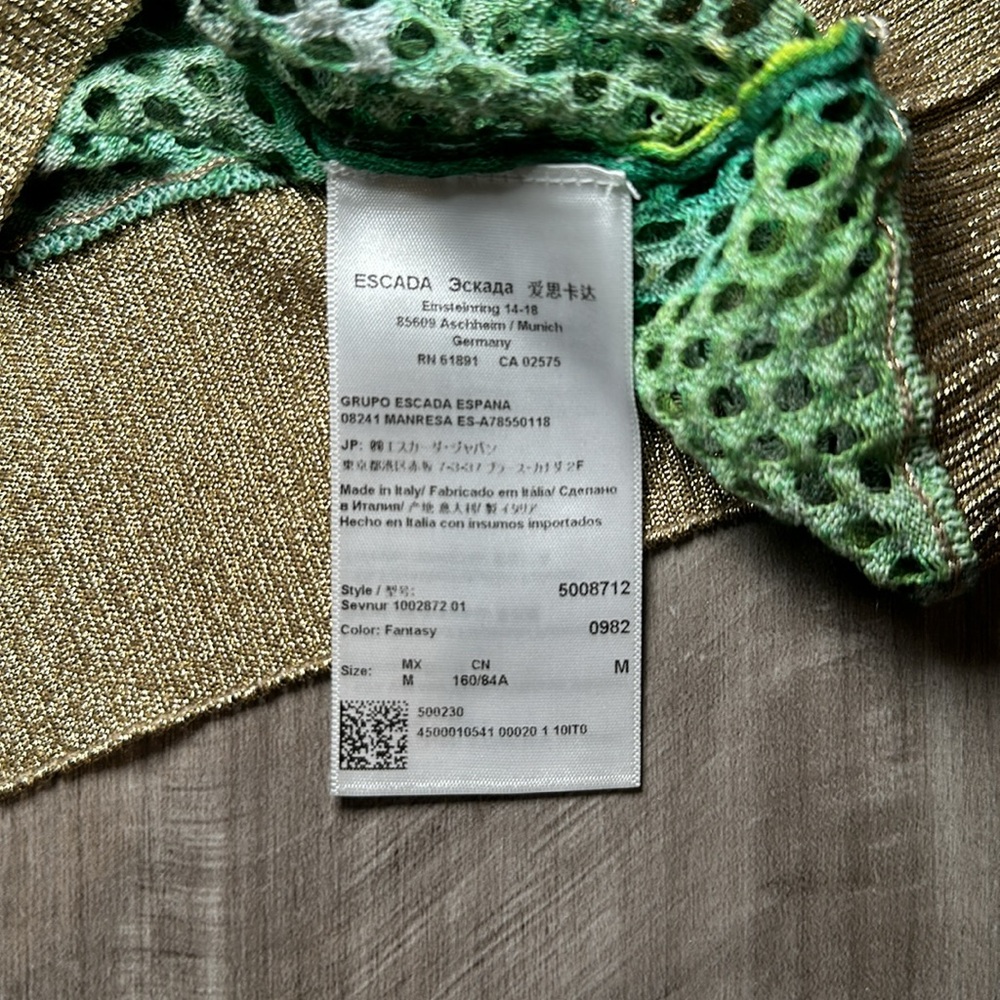 Escada Mesh Button Down Top - Medium - image 7